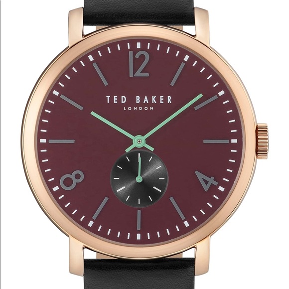 ⌚️🆕 Ted Baker ✦ 42mm Men's Watch ✦ Leather Strap - Picture 4 of 8